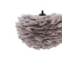 Rumi ronde hanglamp - ø 30 cm - grijze veren