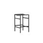 Polsty barkruk 63 cm - rattan - zwart