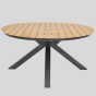 Arezzo tuintafel rond polywood teaklook 150 cm van het woonmerk Les