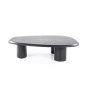 Organische salontafel Walter - eiken - 106x88 cm - zwart