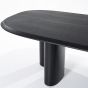 Organische eettafel Walter - eiken - 300x120 cm - zwart