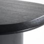 Organische eettafel Walter - eiken - 300x120 cm - zwart