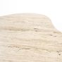 Organische salontafel Mari - 83x72x34 cm - Mango hout & travertin