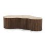 Salontafel Mari - 129x84x36 cm - bruin