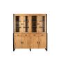 Vitrinekast Boaz XXL - 200 cm - naturel