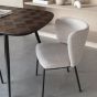 Brianna ovale eettafel - donkerbruin
