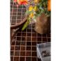 TiledUp bijzettafel hout/keramiek - donkerbruin