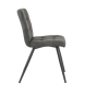 Eetkamerstoel Olive stof donkergrijs/zwart van het woonmerk Light & Living