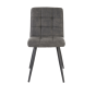 Eetkamerstoel Olive stof donkergrijs/zwart van het woonmerk Light & Living