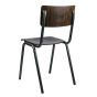 Edison_stoel_donkerbruin_hout_metalen_frame1