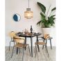 Farsund eettafel zwart