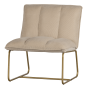 Fie fauteuil ribstof zand van het woonmerk WOOOD