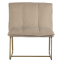 Fie fauteuil ribstof zand van het woonmerk WOOOD