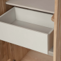 New Gravure hoge kast met lade eiken blanke lak van het woonmerk WOOOD