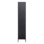 New Gravure hoge kast met lade grenen zwart van het woonmerk WOOOD