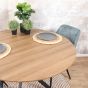 Julio eettafel MDF 120cm eiken - OUTLET B