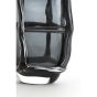 Ashoro vaas 19x14x22 cm - glas grijs