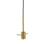 Myles hanglamp Ø25x31 cm - smoke glas/antiek brons