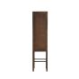 Nipos kast met lade 45x40x180 cm - mangohout donkerbruin