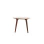 Romano salontafel 51x40x39 cm - travertin zand/hout bruin
