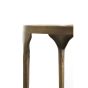Lapaz bijzettafel set van 2 Ø49,5x36+Ø85x45 cm - antiek brons/taupe