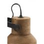 Ilanio wandlamp 21x17x19 cm - hout bruin/mat zwart