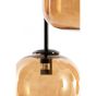 Mezza hanglamp 5L E14 Ø45x23 cm - glas bruin