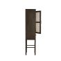 Nipos kast met lade 45x40x180 cm - mangohout donkerbruin