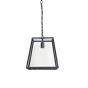 Saunte hanglamp 34x34x34,5 cm - zwart/glas