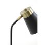 Braja bureaulamp 22x20x55 cm - mat zwart/antiek brons
