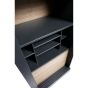 James vitrinekast noten/zwart 125cm
