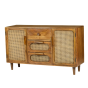 June dressoir - 130 cm - naturel met webbing