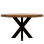 Industrial Dax eettafel rond 140 cm - naturel van het woonmerk Kick Collection