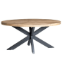 Rocky eettafel mangohout naturel ovaal van het woonmerk Livingfurn