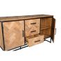 Accent dressoir 180 cm - naturel/zwart