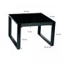 Norris salontafel 60 cm - zwart