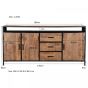 Strudy dressoir 180x40 cm