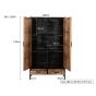 Sturdy wandkast 100x170 cm
