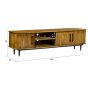Elias tv-meubel hout 200cm