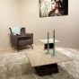 Valentino vierkante salontafel - 75x75 cm - beige