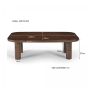 Badou salontafel 120 cm - bruin