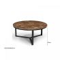 Senna salontafel 60 cm - hout - bruin
