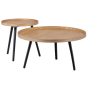 Bijzettafel Mesa Hout M Naturel 45xø45 van het woonmerk WOOOD