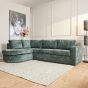 Alma 2,5-zitsbank divan links - groen