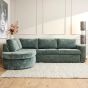 Alma 2,5-zitsbank divan links - groen