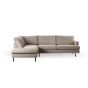 Norris 3-zits hoekbank links stof - beige