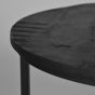 Salontafel Set Double zwart 70x70x45 Cm