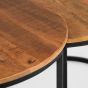 Double salontafelset mangohout