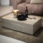 Salontafel Vince - marmer - 96,5x56x30,5 cm