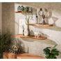 Boka organische wandplank - 90 cm - naturel